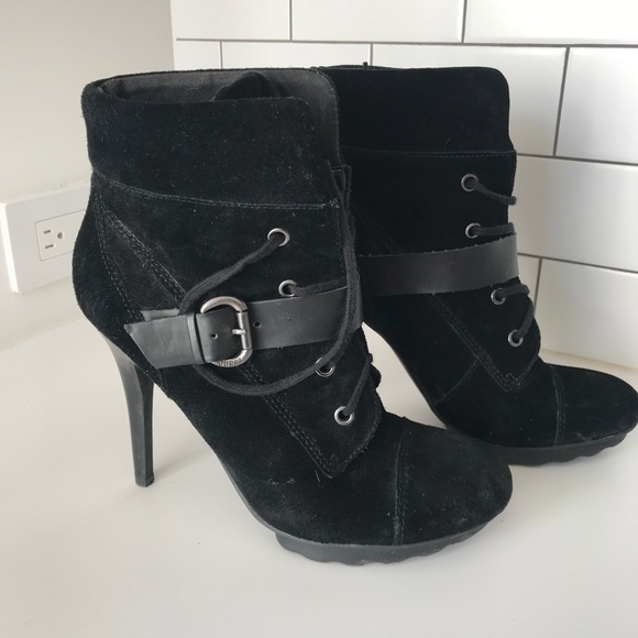 Black guess stiletto booties - Picture 4 of 8