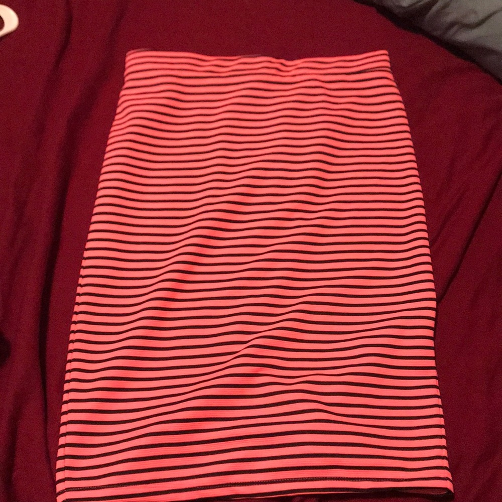 Pink pencil skirt