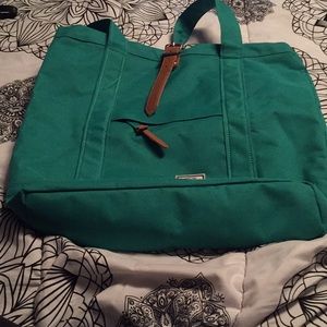 Green Herschel tote