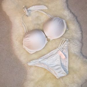 Victoria’s Secret White Strappy Bikini