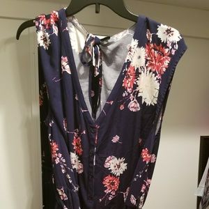 Plus Size Floral Romper