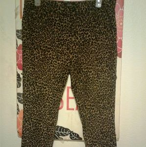 Plus Sz. Leopard Skinny Jeans