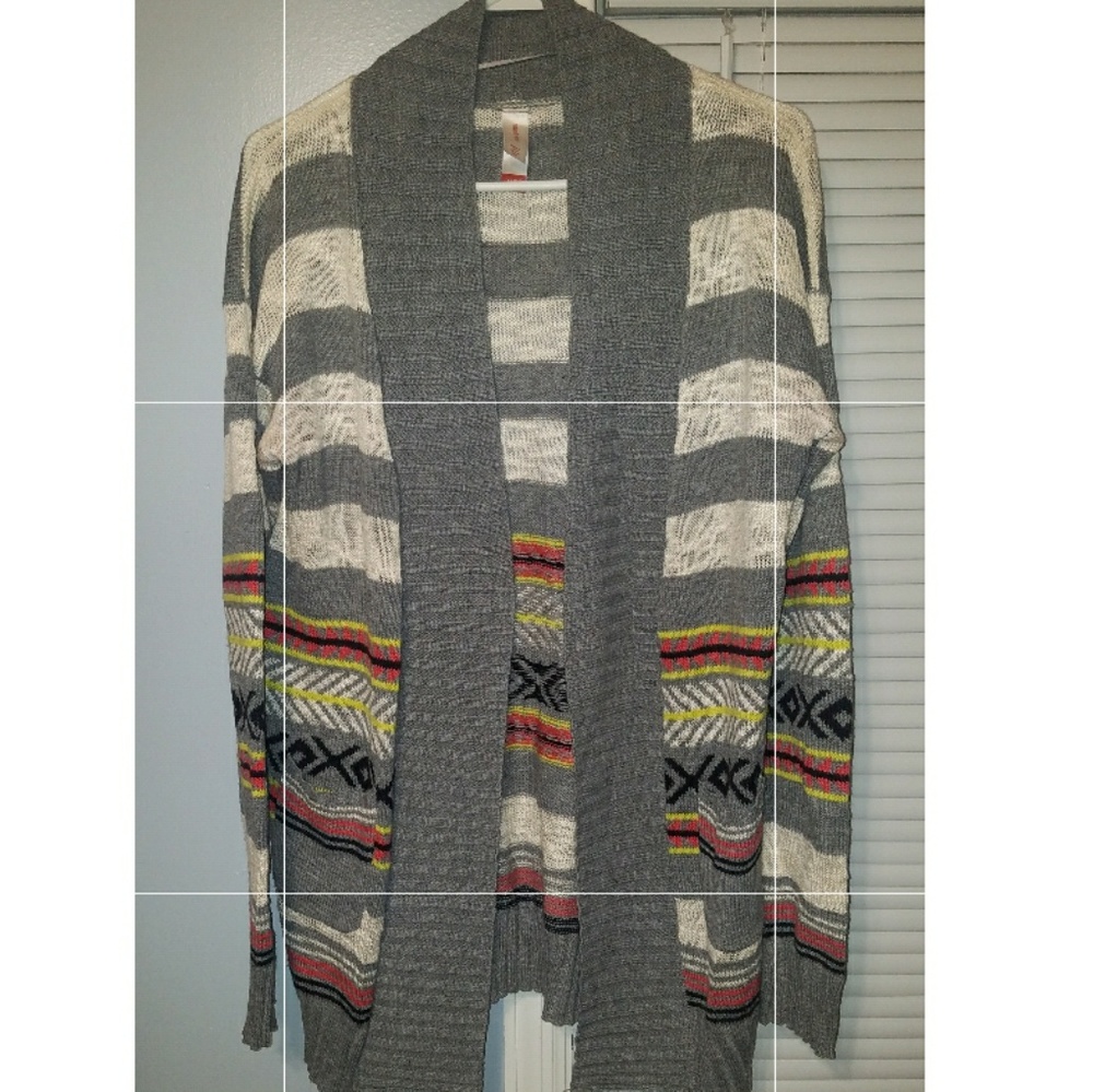 Tribal print cardigan
