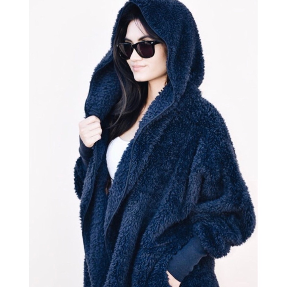 Nordic Beach Fluffy Jacket (Pink) - Picture 6 of 7