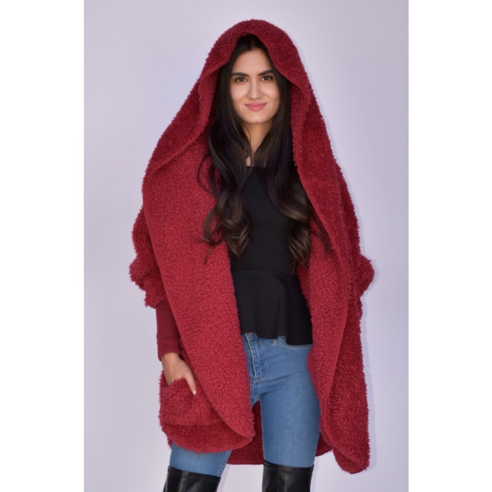 Nordic Beach Fluffy Jacket (Pink) - Picture 7 of 7