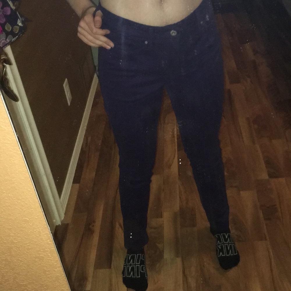 Dark purple jeans