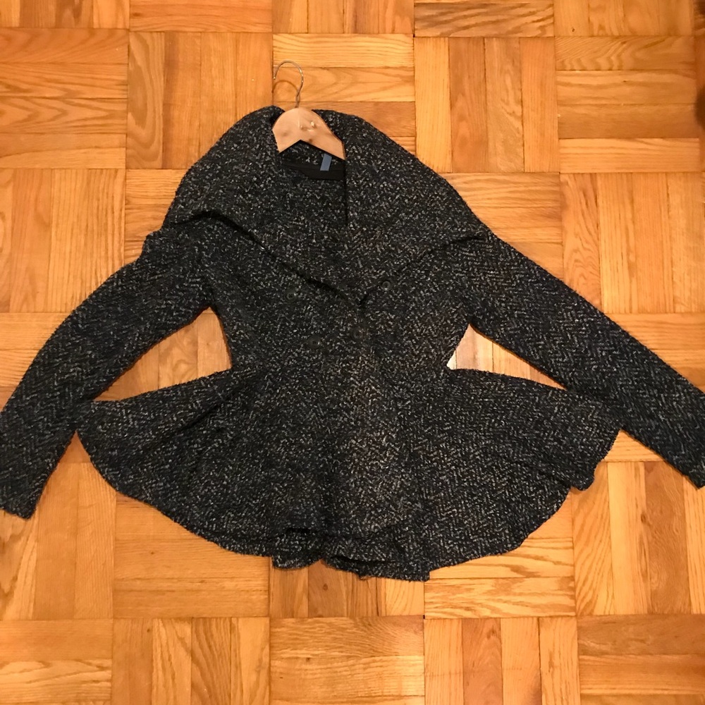 Free People Peplum Pea Coat