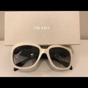 Prada Timeless Black & White Framed Sunnies