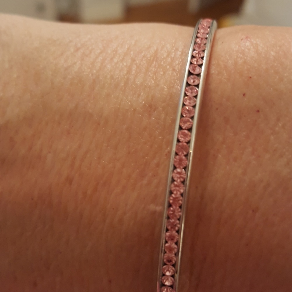 Pink bangle bracelet