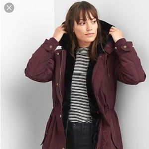Gap PrimaLoft Faux-Fur Parka, New, Still in Bag