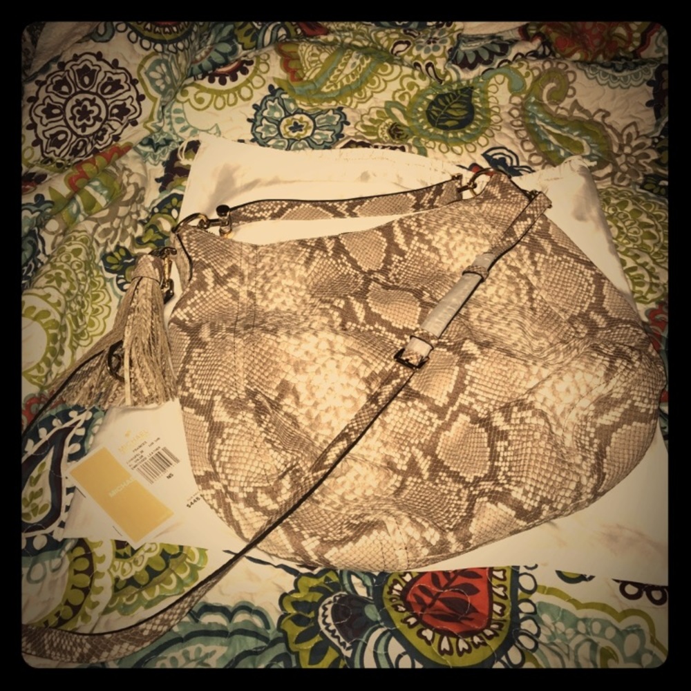 MK snakeskin purse