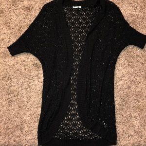 Cocoon open knit cardigan