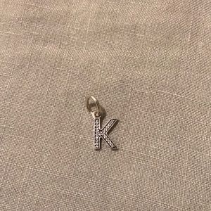 Letter K Pandora Dangle Charm