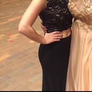 Two piece prom dress