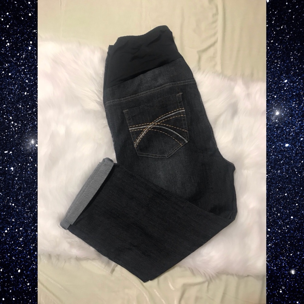 Oh Mama Capri Full Panel Maternity Jeans