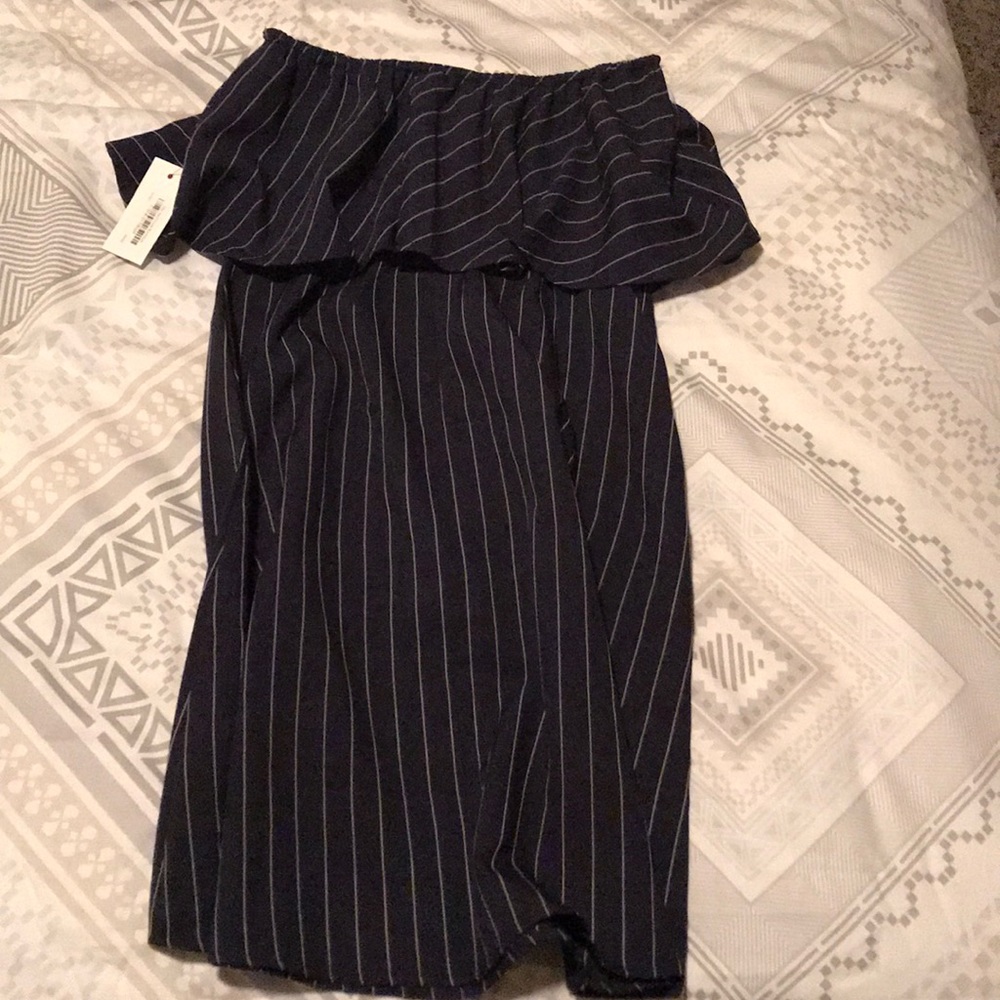 Blue and white dress from Red Dress Botique.