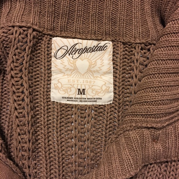 Aeropostale Tan/Brown Sweater - Picture 3 of 3