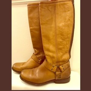 Frye Tall boots Cognac color