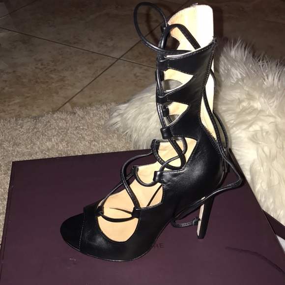 Vince Camuto Signature high lace up Elena heels - Picture 3 of 8