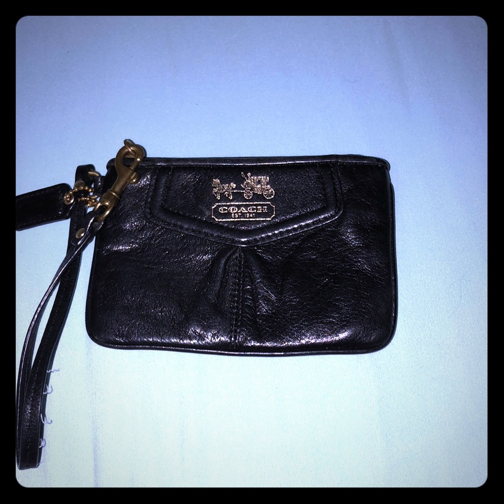 Black Coach Madison Wristlet
