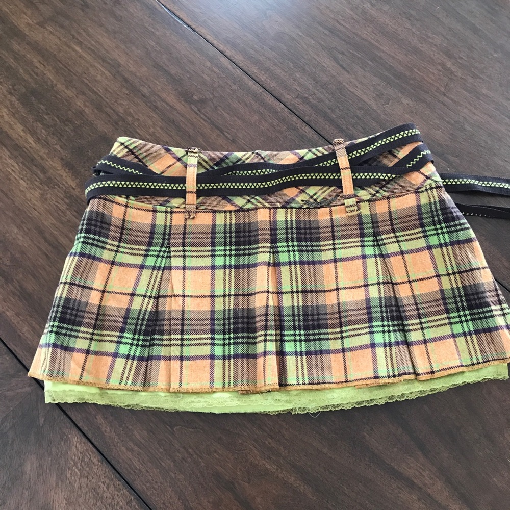 Miss sixty plaid mini skirt