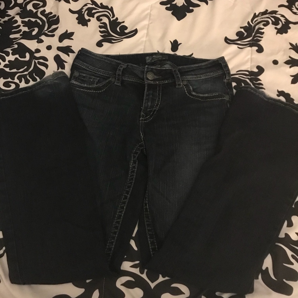 Silver Dark Suki Jeans! Size W29/L32.