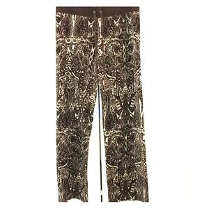 Juicy couture patterned velour pants