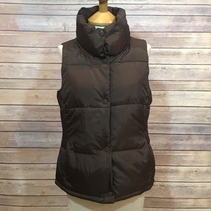 EUC Medium Brown Cozy Puffer Vest by Old Navy