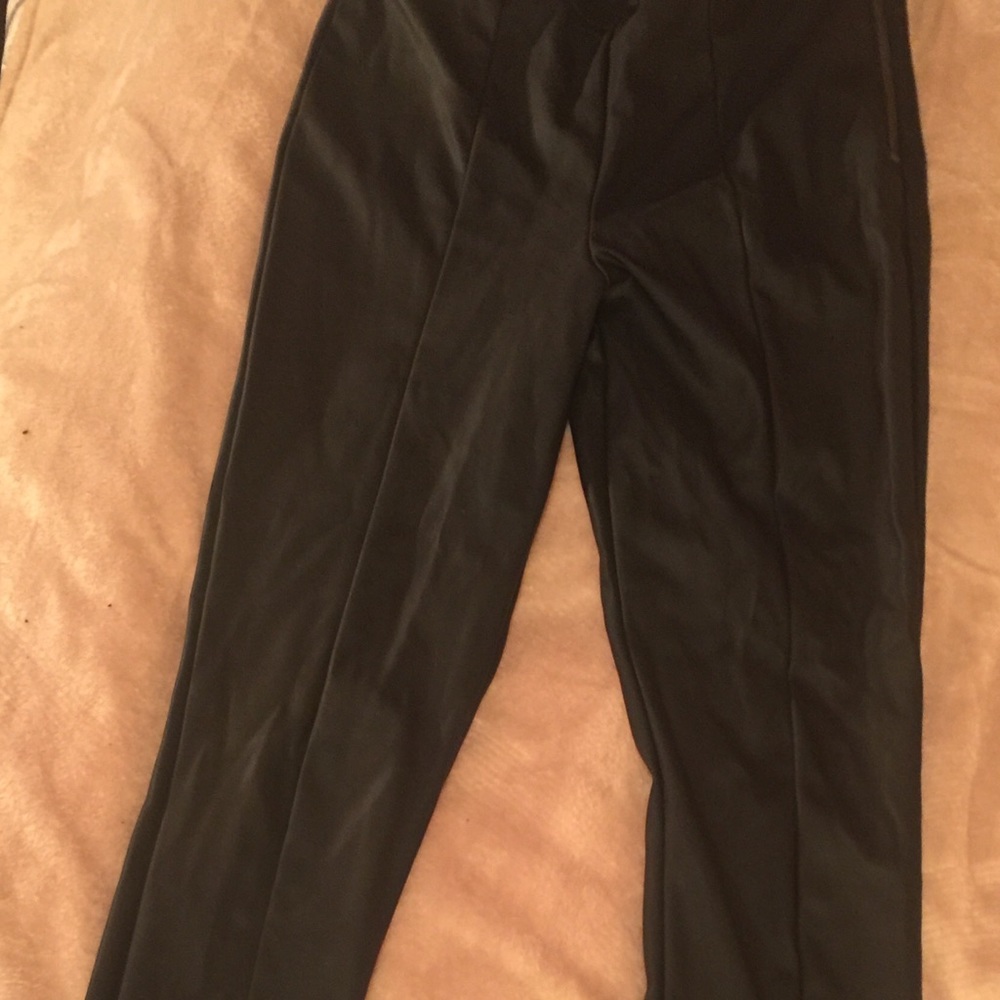 Faux leather leggings