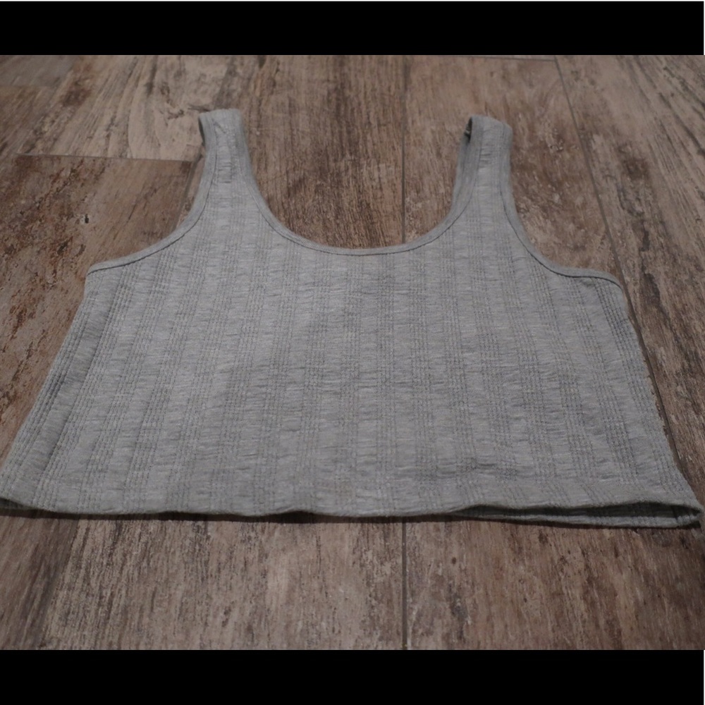 Topshop grey crop