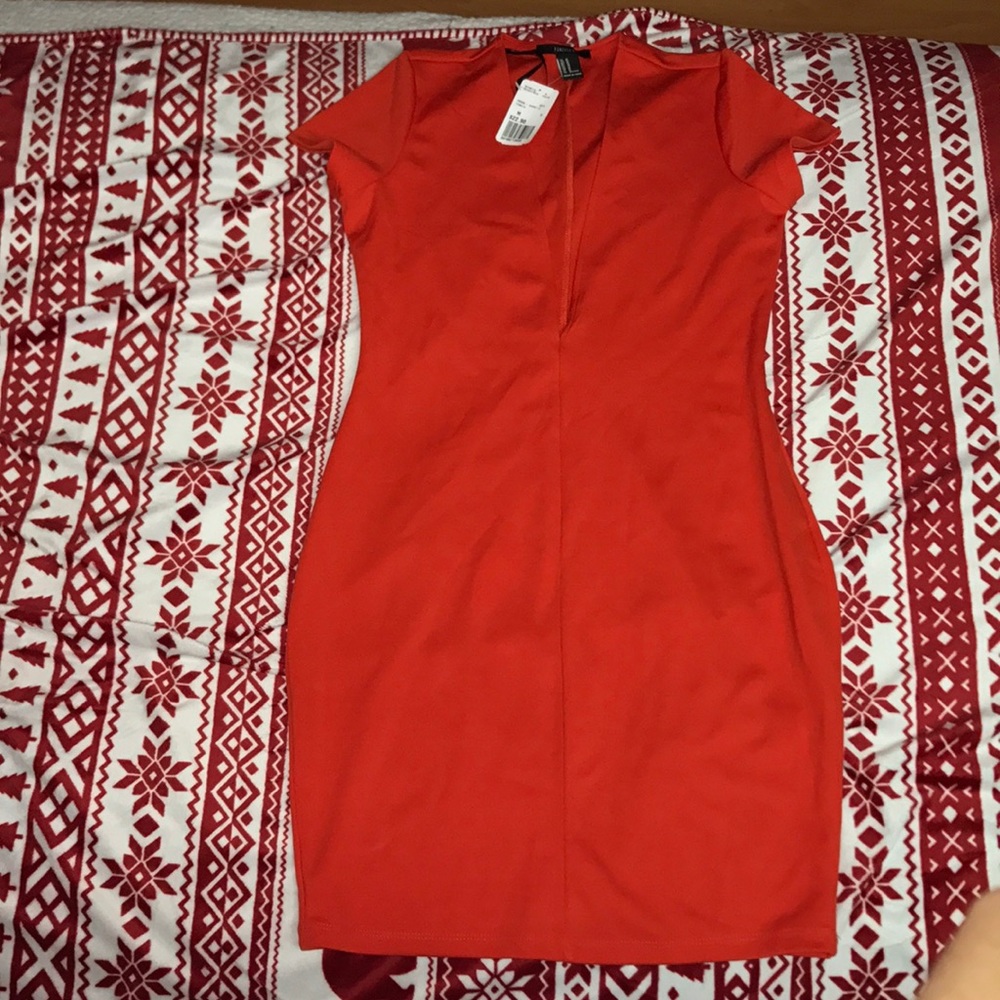 Forever 21 Plunging V Bodycon Dress