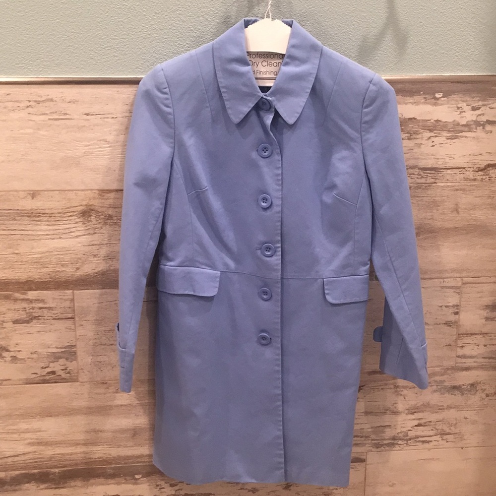 Periwinkle Blue light rain coat