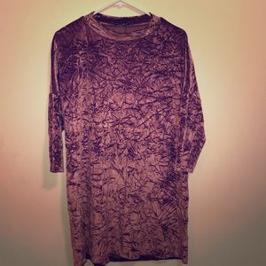 Zara purple Velvet dress