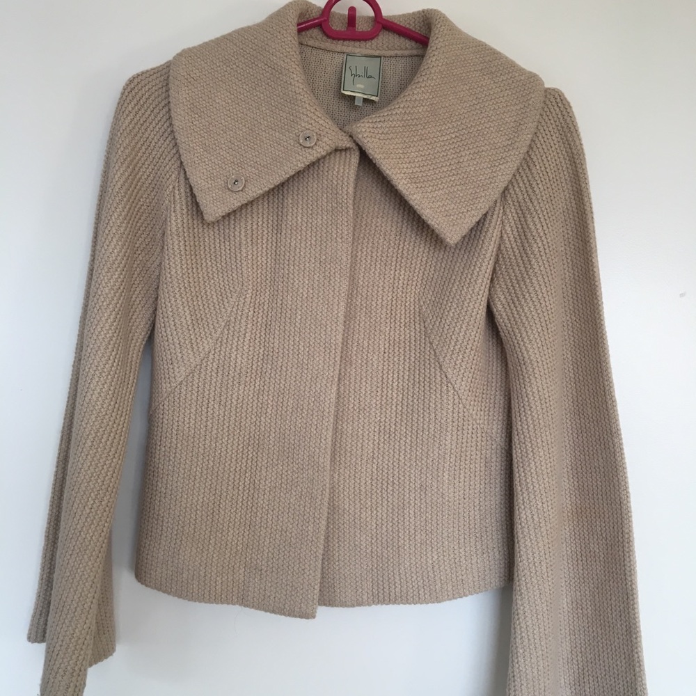 Sybilla cropped flared bell sleeve cardigan