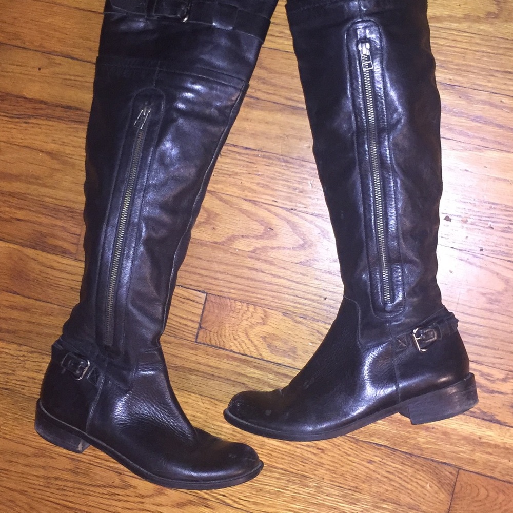 Steve Madden over the knee Leather boot
