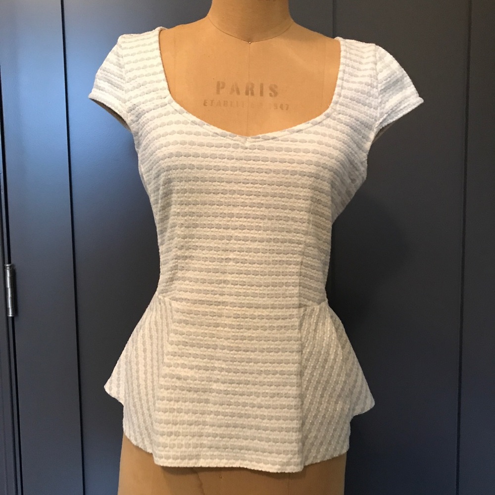 Anthro peplum top
