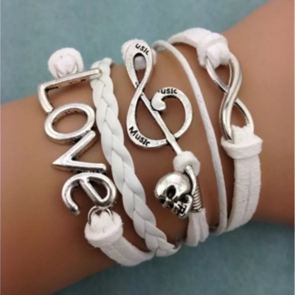 Infinity fashion skill bracelet " Love Music"