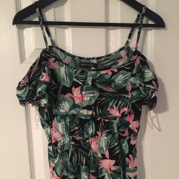 Tropical Cold Shoulder Maxi - Picture 3 of 4