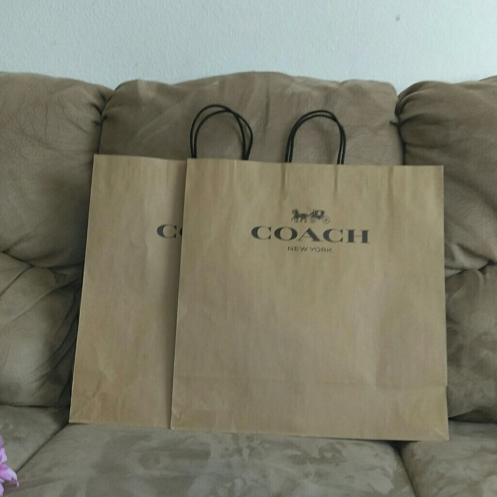 BRAND NEW Coach paper bags