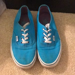 turquoise vans