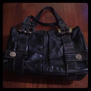 Michael Kors Black Leather Shoulder Bag