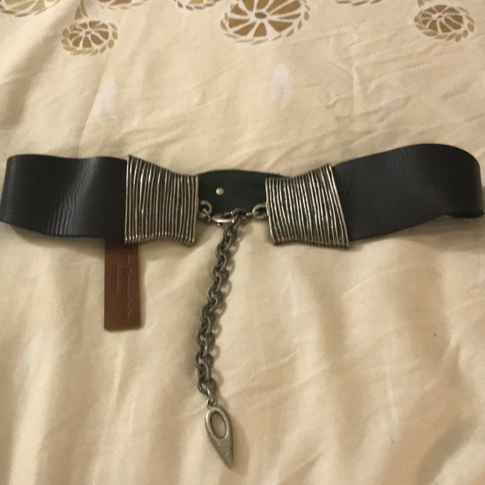 Marc Bernstein leather black belt