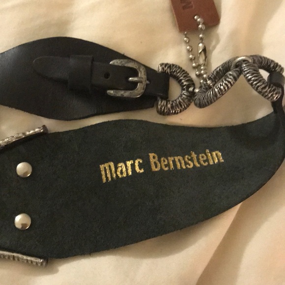 Marc Bernstein leather black belt main image 4