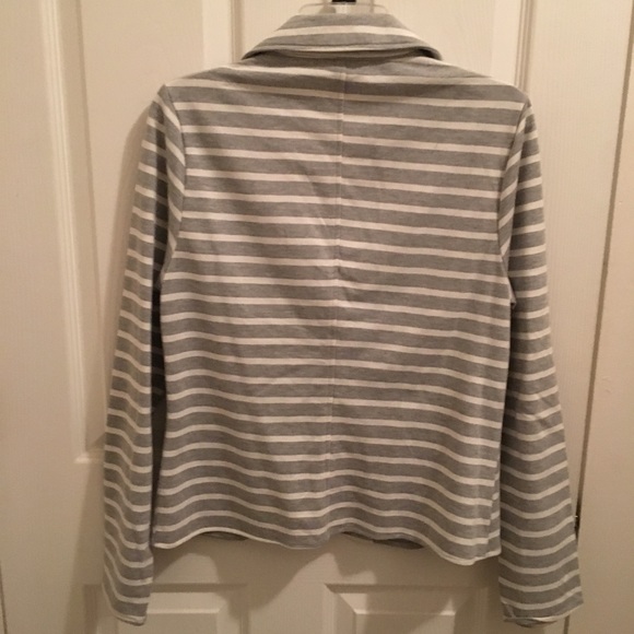 Rue 21 Grey and White Stripe Jacket NWOT - Picture 4 of 4