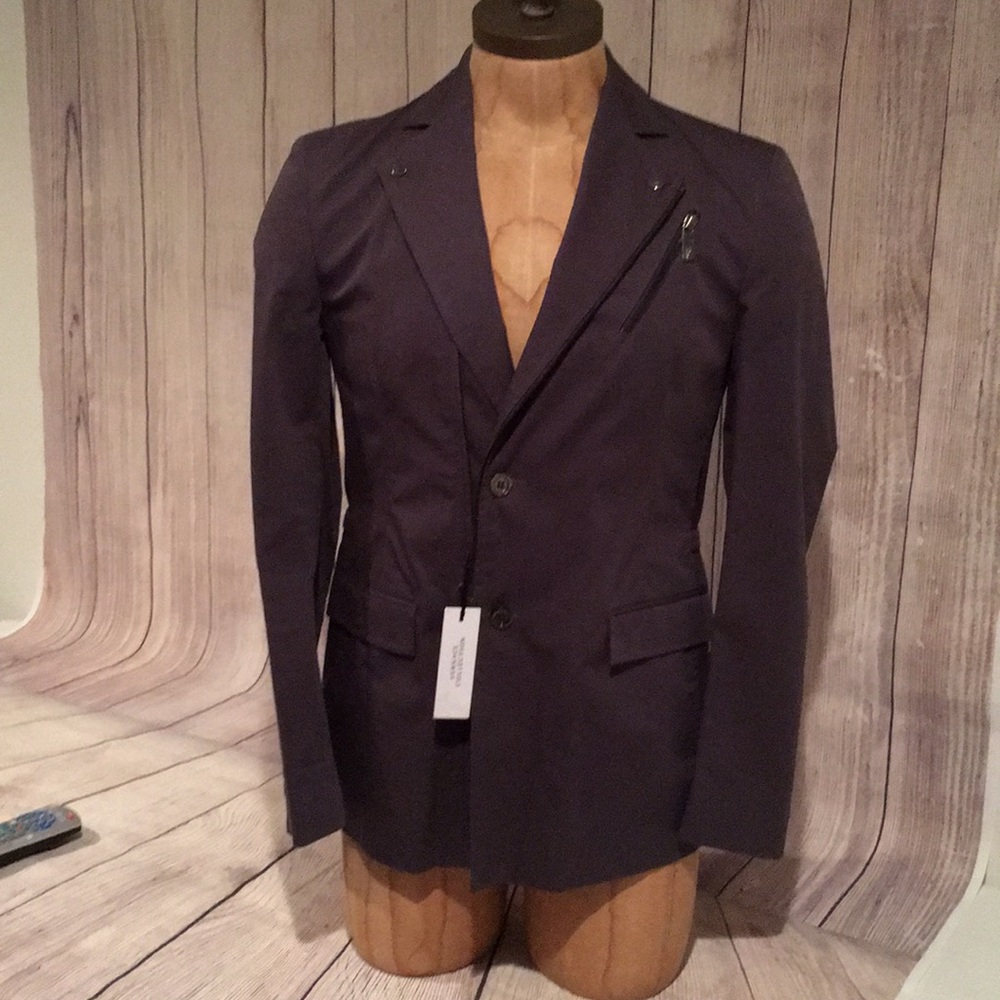 Versace Collection 2 Buttoni Zip Blazer