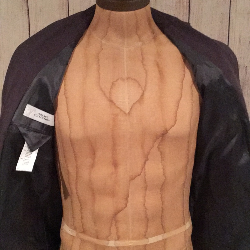 Versace Collection 2 Buttoni Zip Blazer - Picture 8 of 8