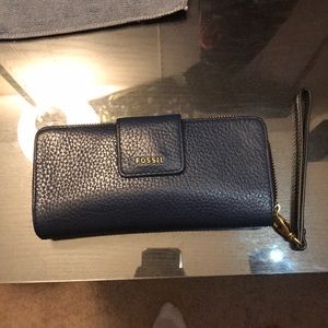 Navy blue Fossil wallet!