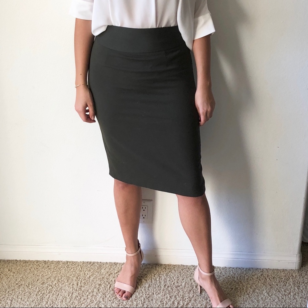 Green Pencil Skirt
