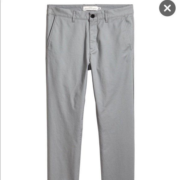 skinny fit grey chinos
