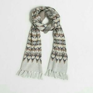 J.Crew Factory striped fair isle scarf